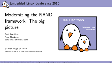 Boris Brezillon's talk on the NAND subsystem