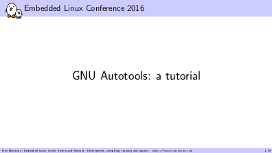 Petazzoni's tutorial on the autotools