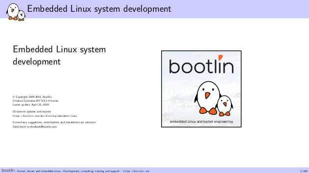 Embedded Linux system development
