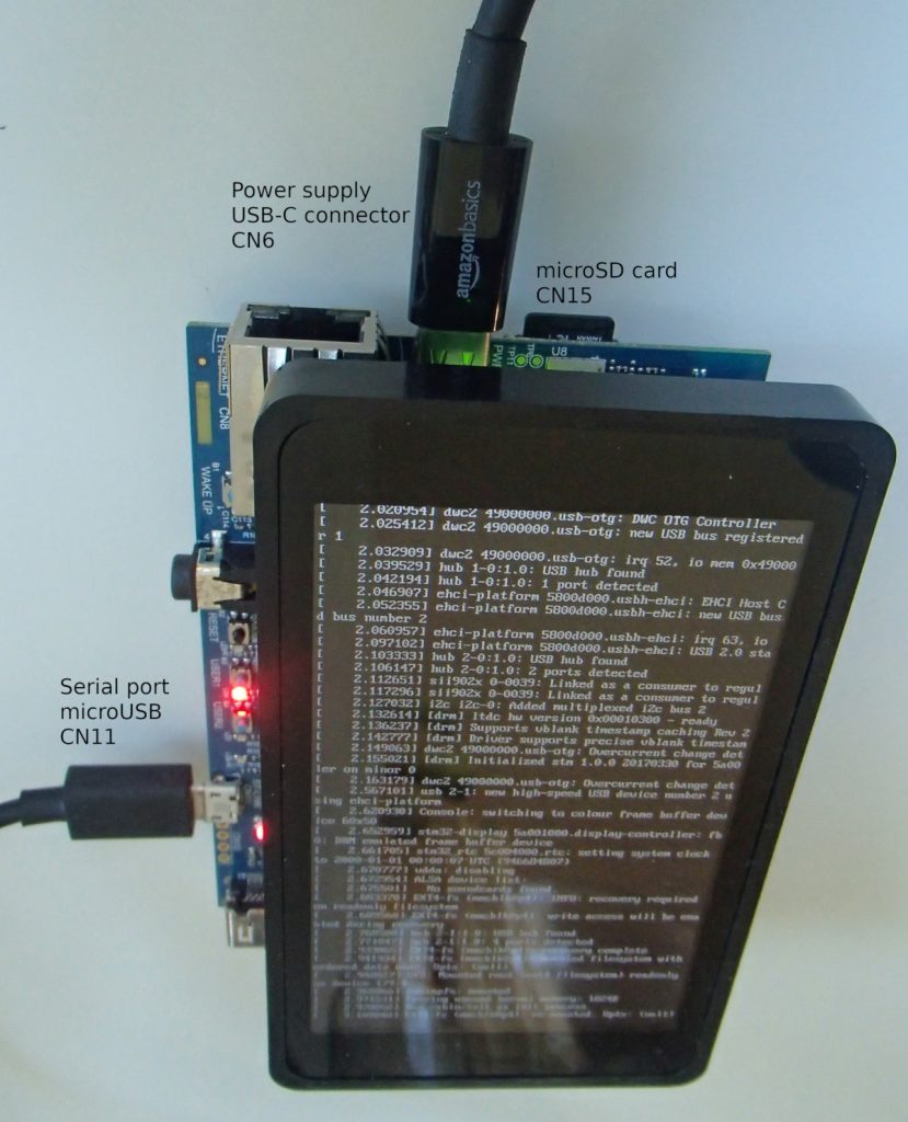 STM32MP157-DK2 in situation