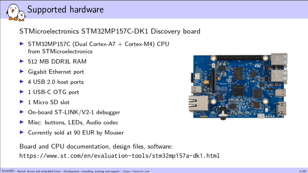 Bootlin Yocto course on STM32MP1