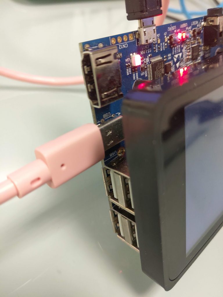USB-C connection for factory flashing
