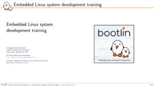 Embedded Linux system development course