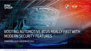 Booting Automotive ECUs really fast with modern security features