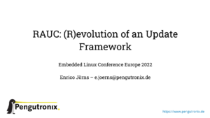 RAUC: (R)evolution of an Update Framework